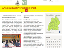 Tablet Screenshot of kfv-biberach.de